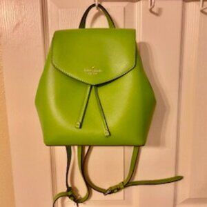 Kate Spade kelly green, small backpack purse